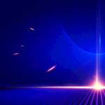 蓝色炫光科技感背景图