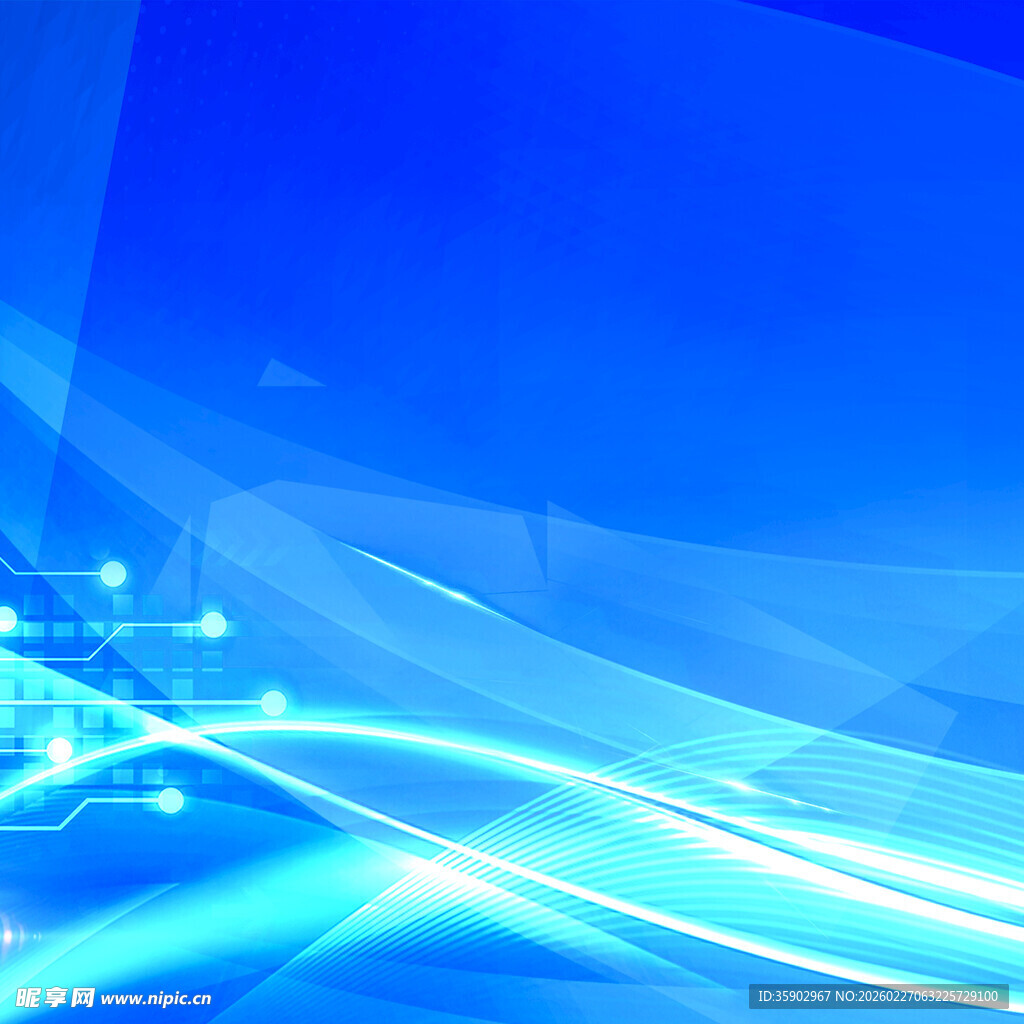 蓝色科技风抽象线条背景