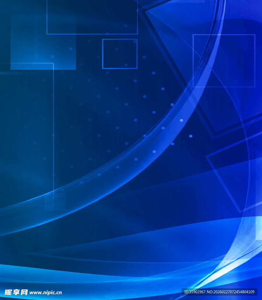 蓝色科技风抽象背景图