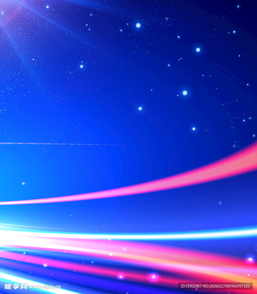 梦幻星空光带背景图