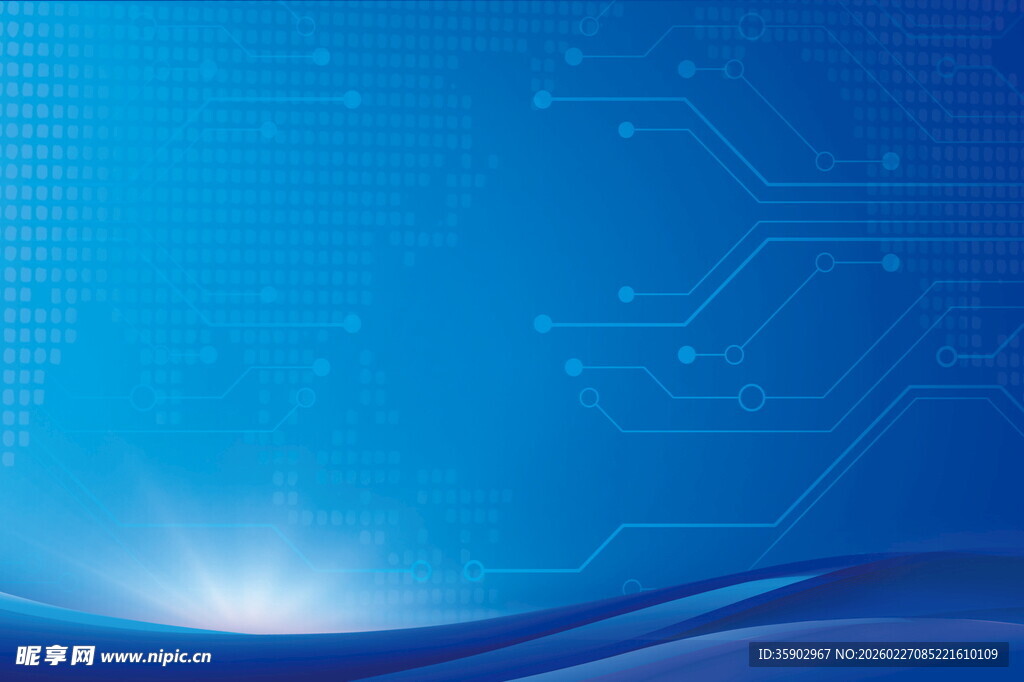 蓝色科技风背景图案