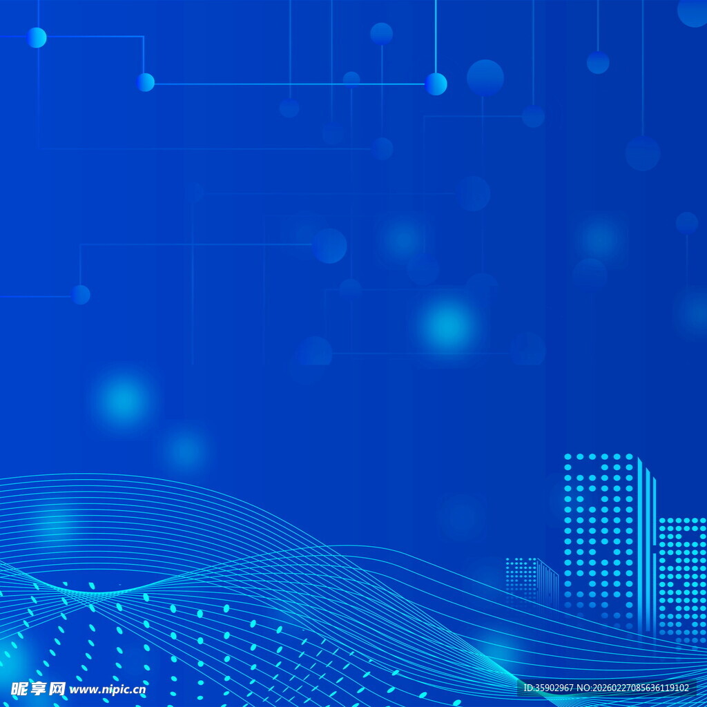 蓝色科技风抽象背景图案