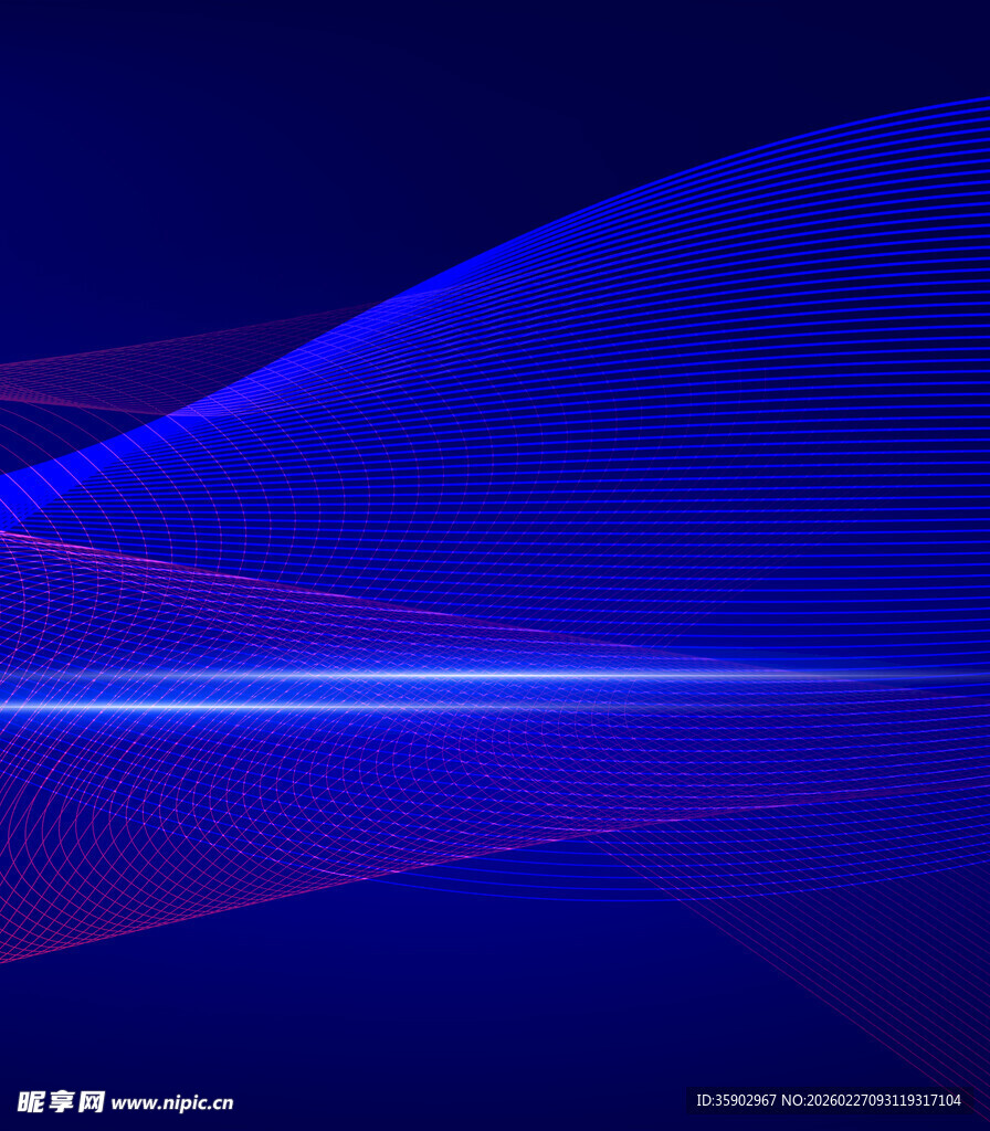 梦幻蓝紫渐变线条背景图