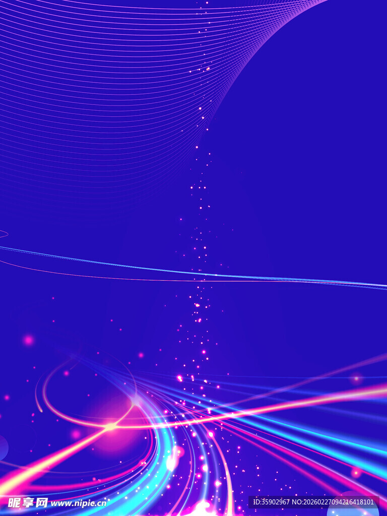 梦幻炫光科技感背景画面