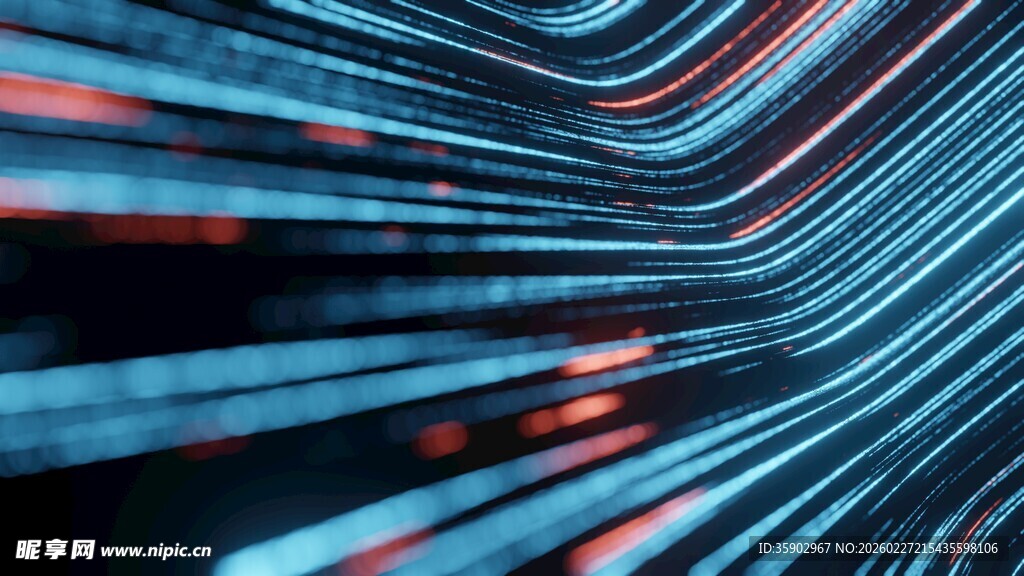 科技感线条动态视觉画面