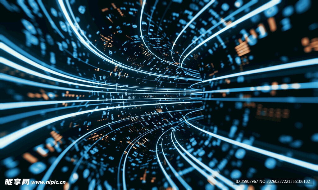 科技感未来隧道视觉盛宴