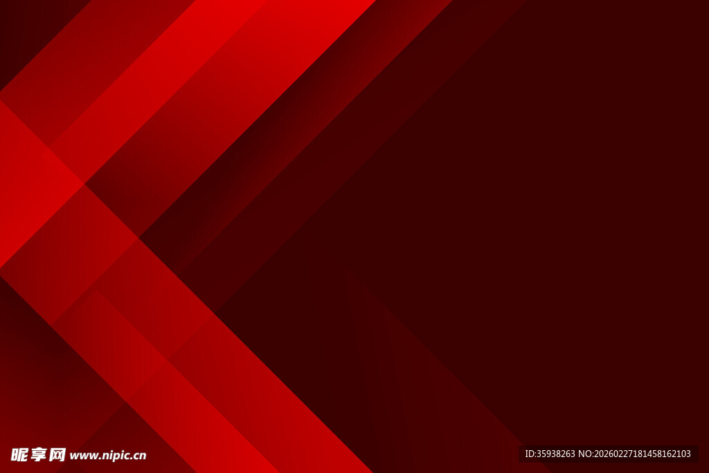 红色几何抽象背景