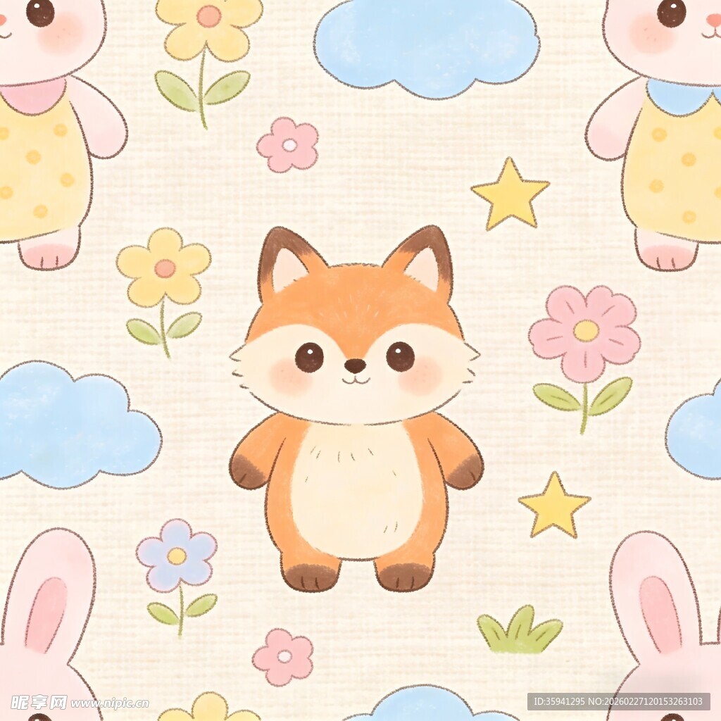 可爱小动物卡通图案