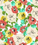 花卉水彩图案纹理背景