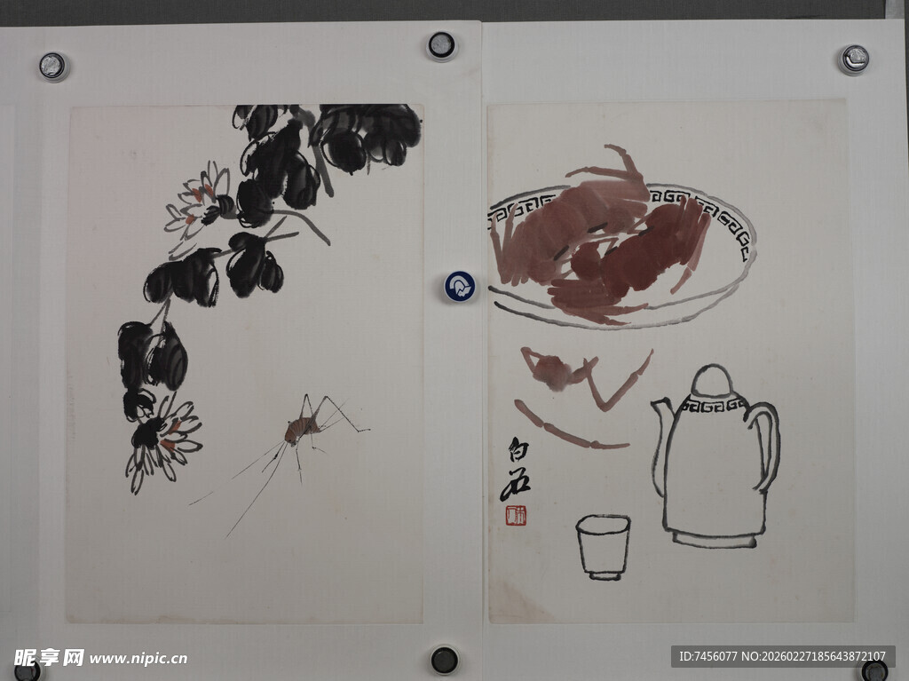 齐白石水墨小品尽显中式韵味