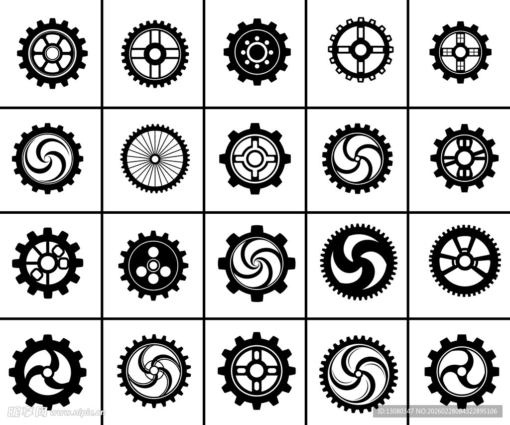 齿轮图案