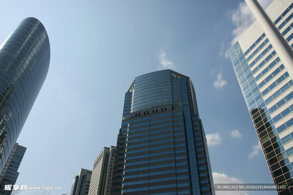 都市摩天大楼景观