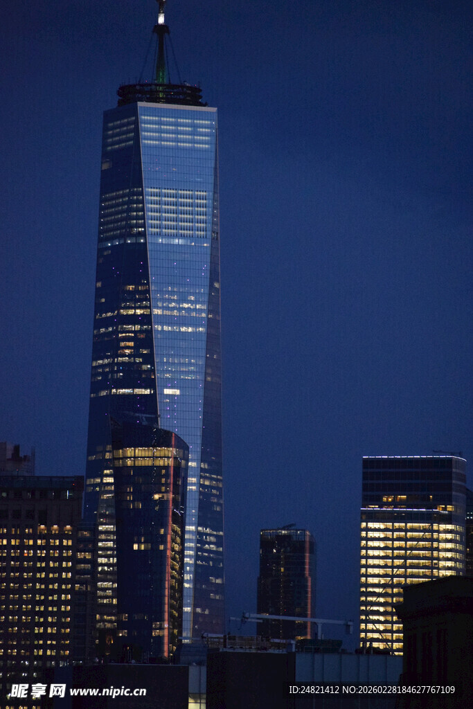 纽约世贸中心夜景