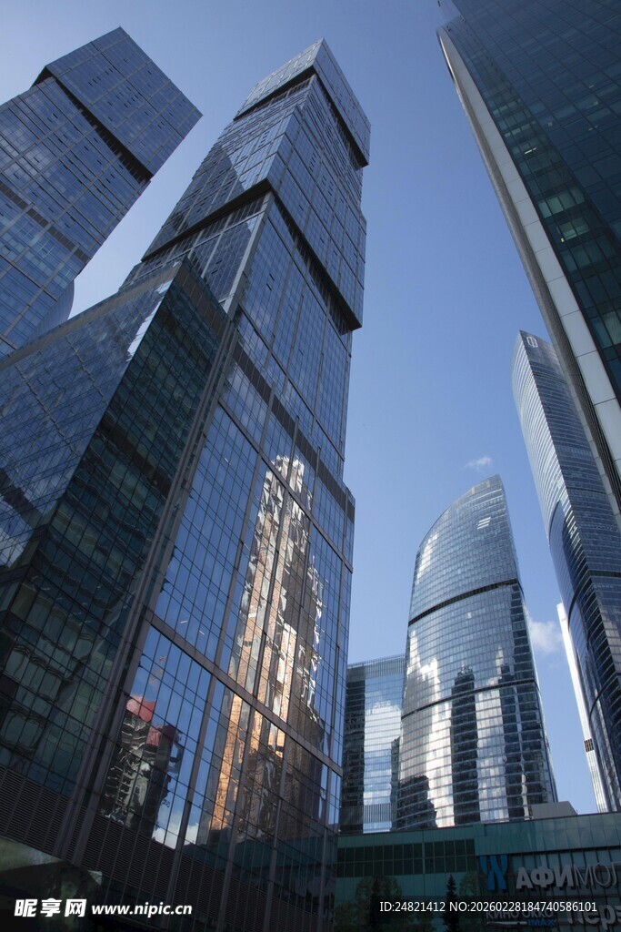 现代都市摩天大楼景观