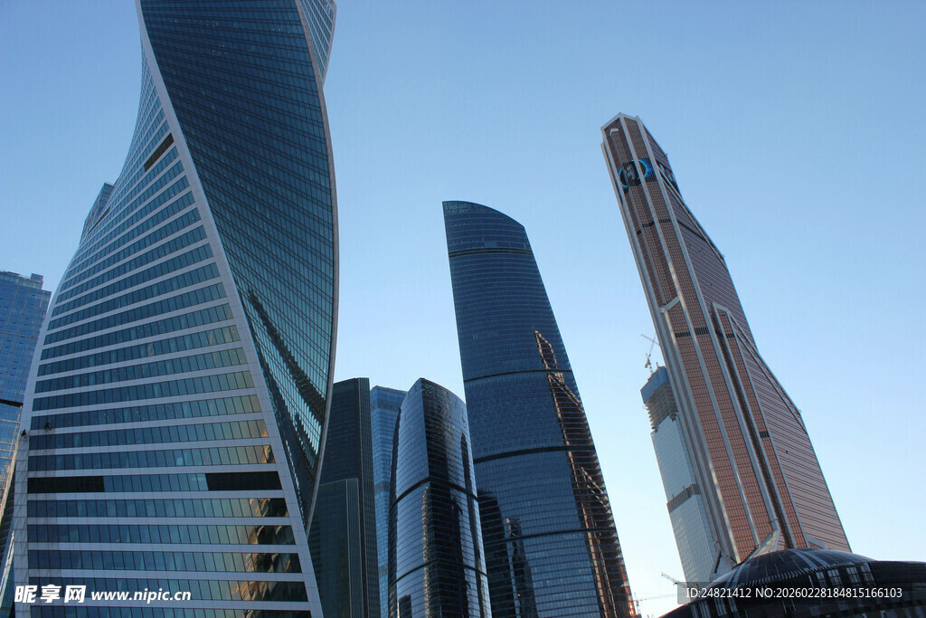 现代都市摩天大楼景观