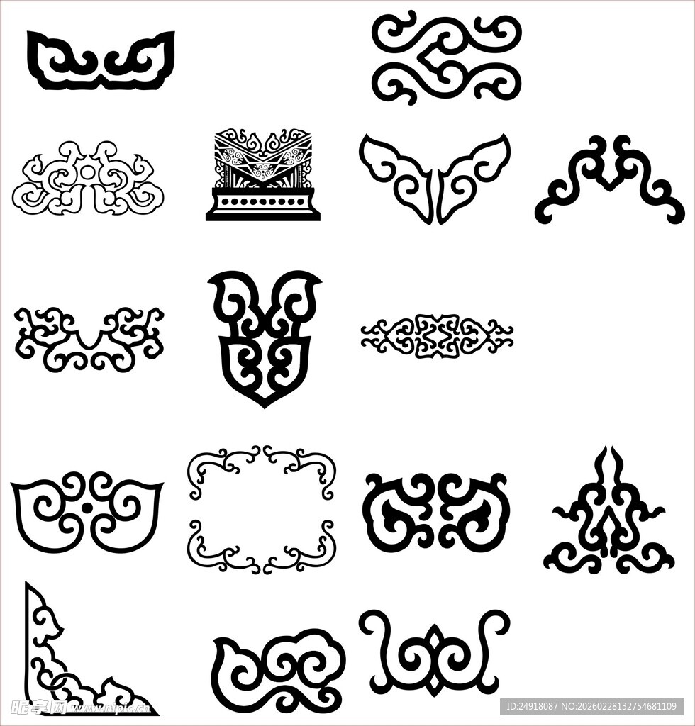 花纹 花边 角花 边框