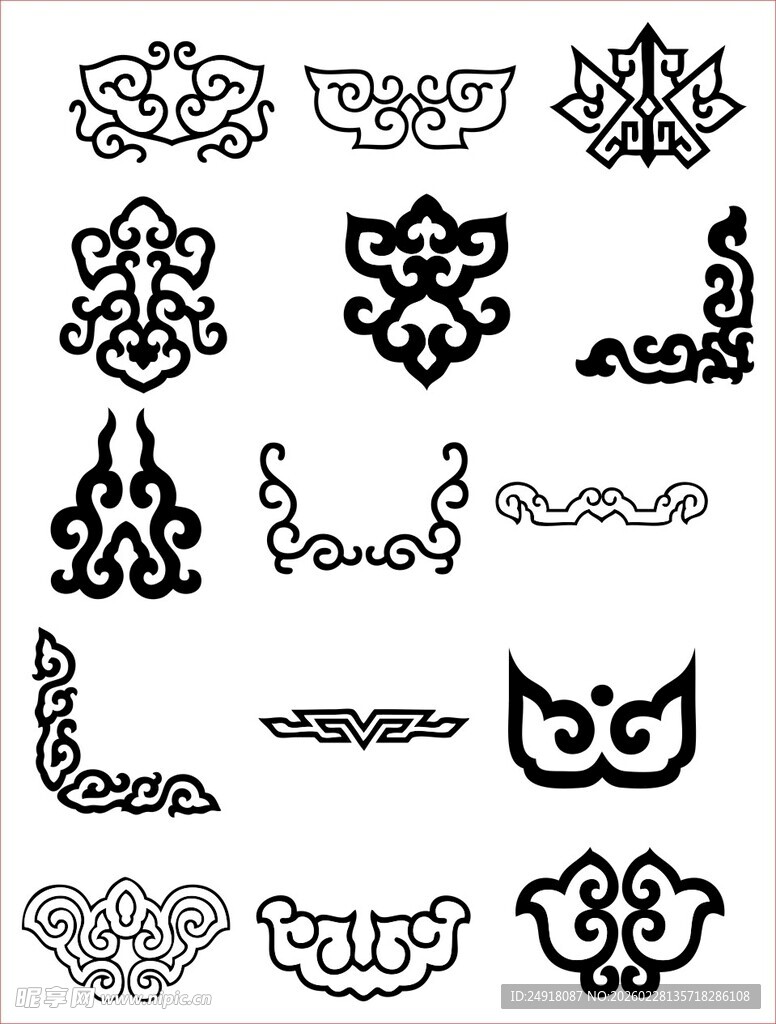 花纹 花边 角花 边框