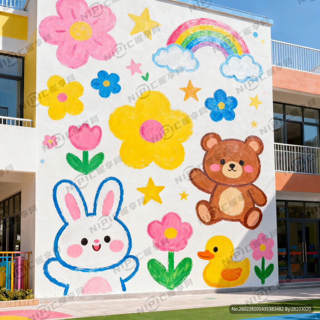 幼儿园外墙装饰画