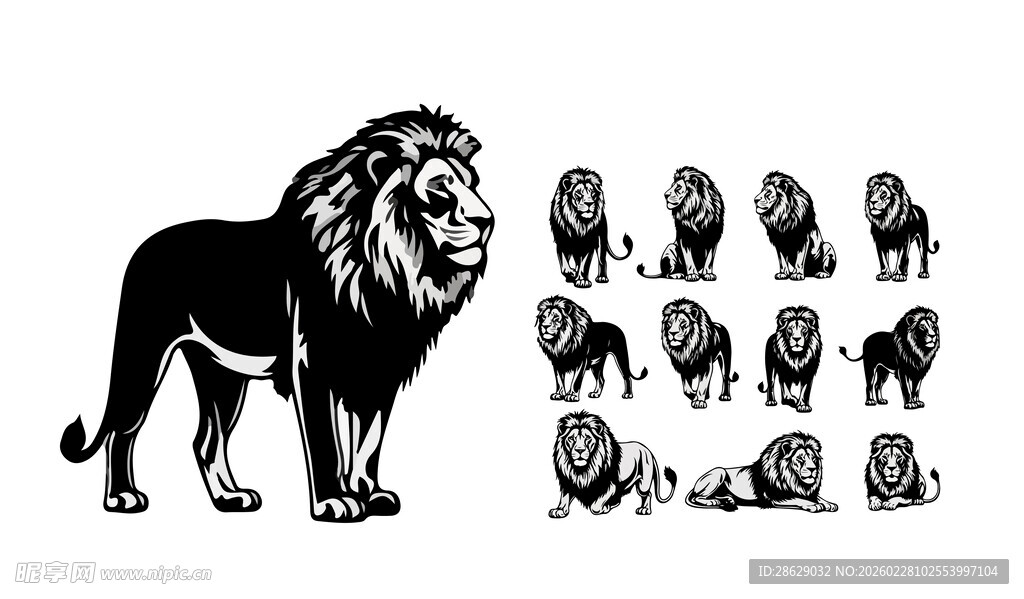 雄狮图案