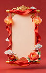 中式喜庆边框装饰图