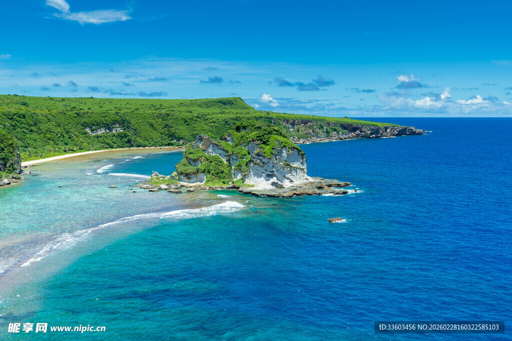 美丽海岛海岸风光景色