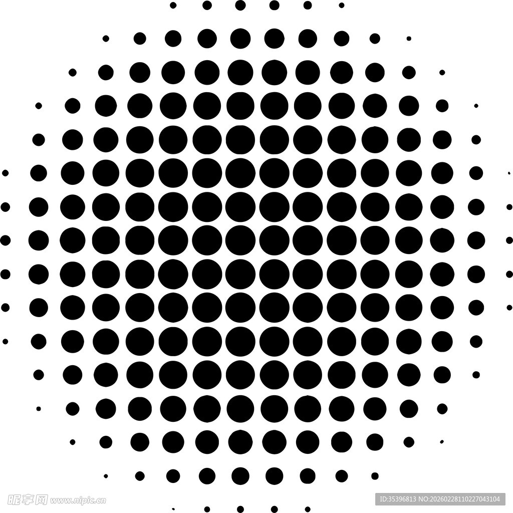 半色调圆点图案设计元素