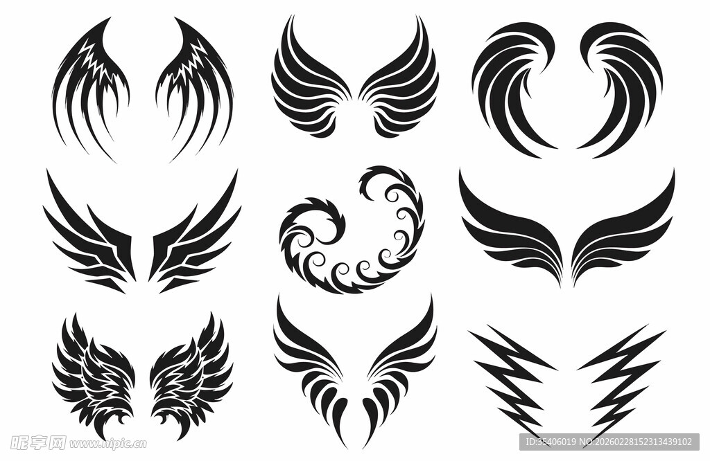 翅膀图案