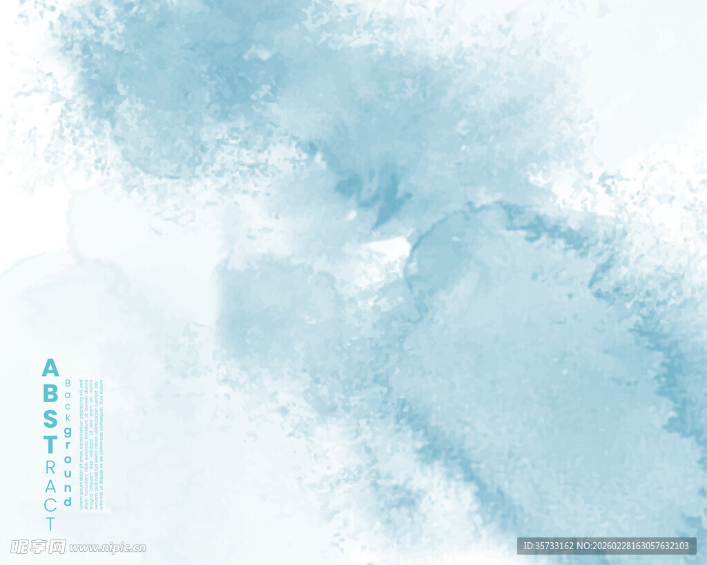 蓝色水彩背景