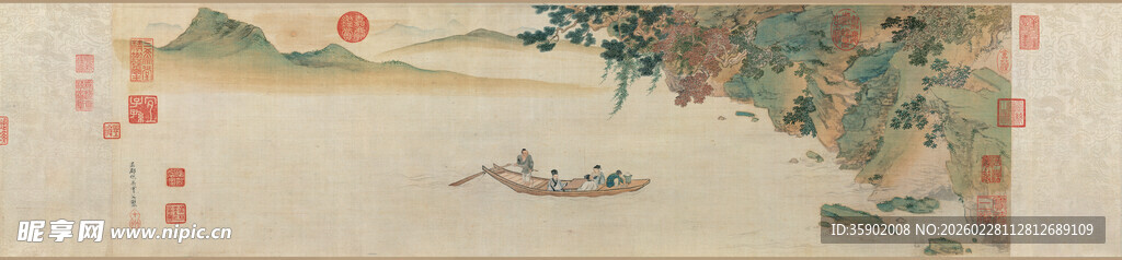 中式山水风景图