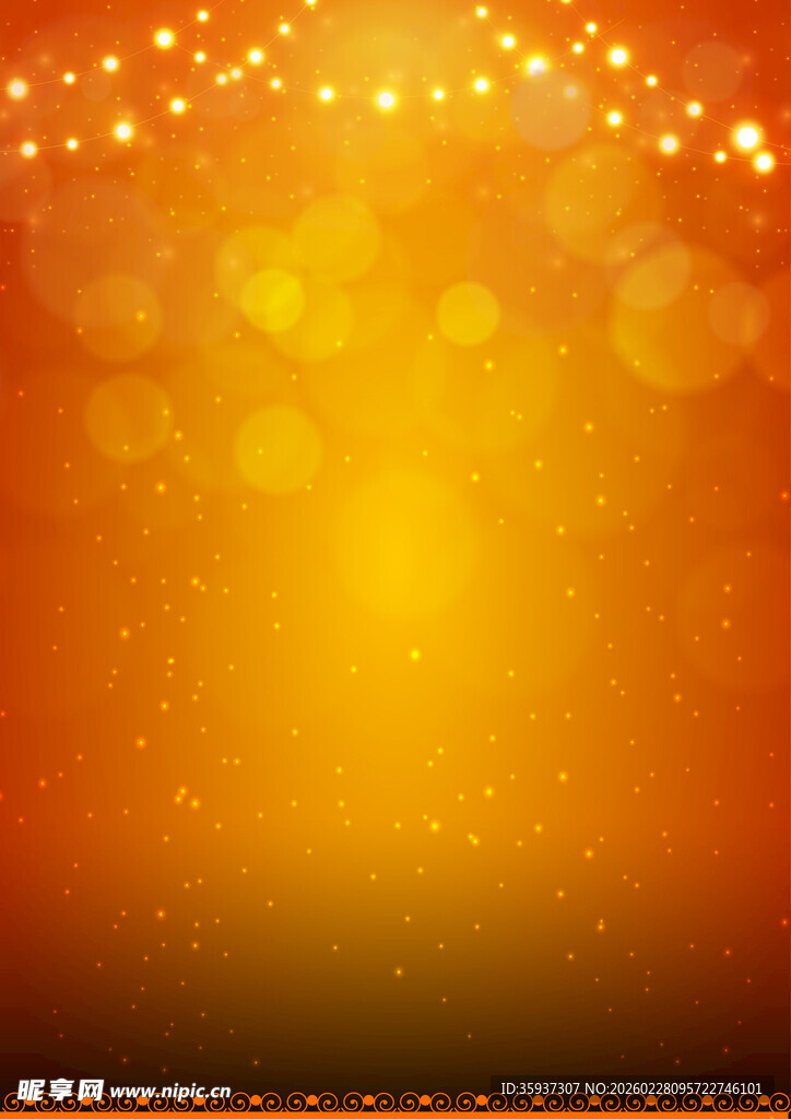 金色梦幻光斑背景