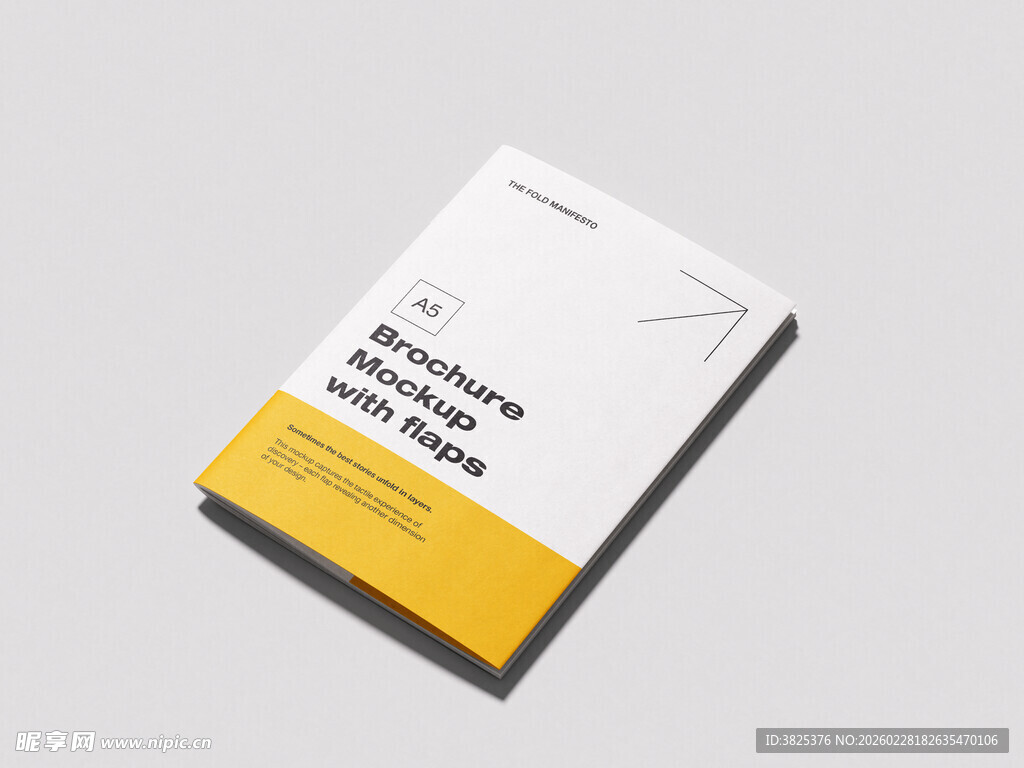 A5宣传册设计稿样机模板