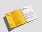 A5展开宣传册设计稿样机模板