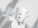 简约白色马克杯展示样机
