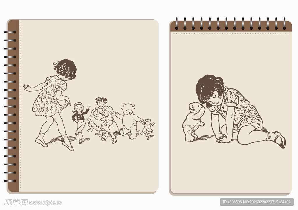 线圈本 跳舞的女孩