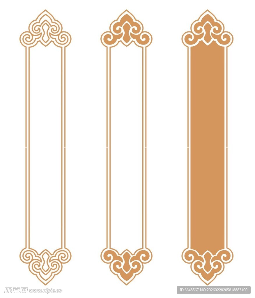 中式简约几何边框