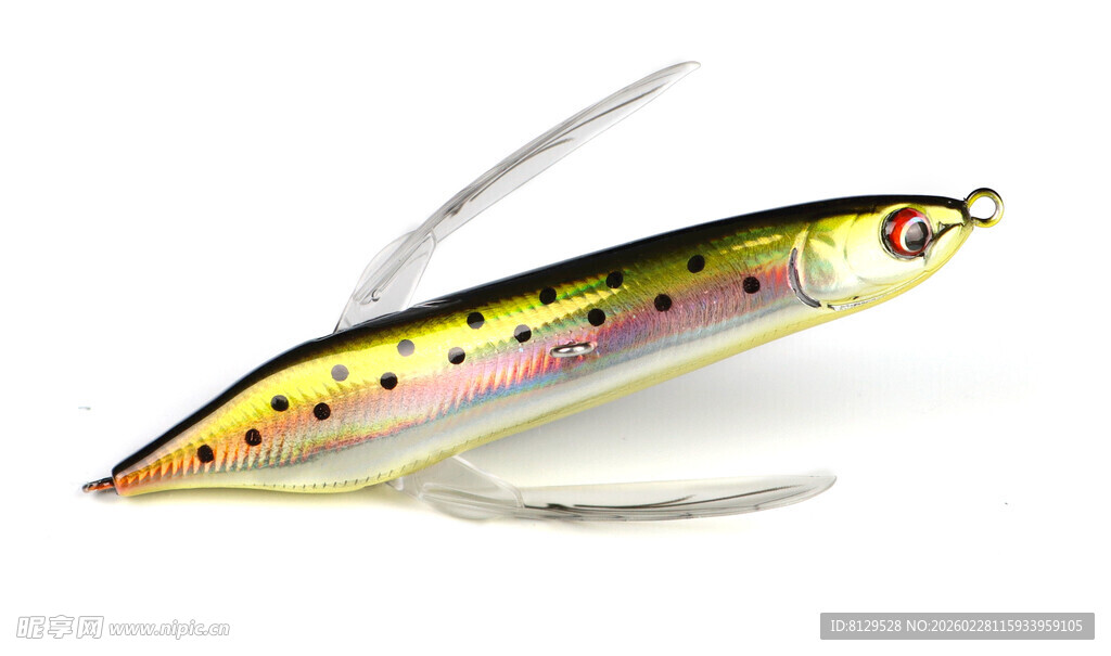 彩色斑点造型仿真鱼饵