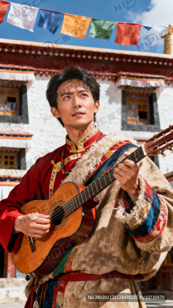 藏民族人物演艺图片