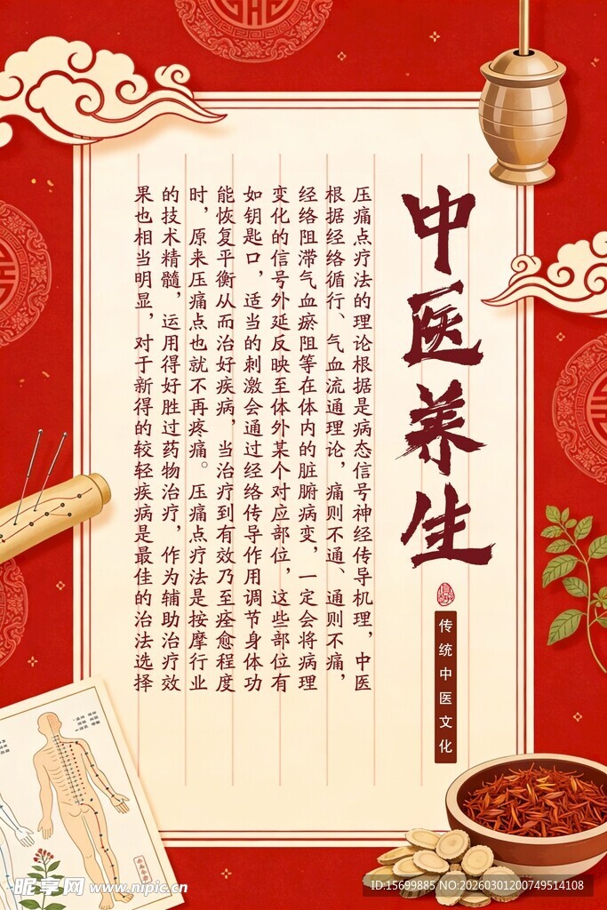 中医养生知识宣传海报