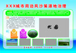 风沙策源地治理展板