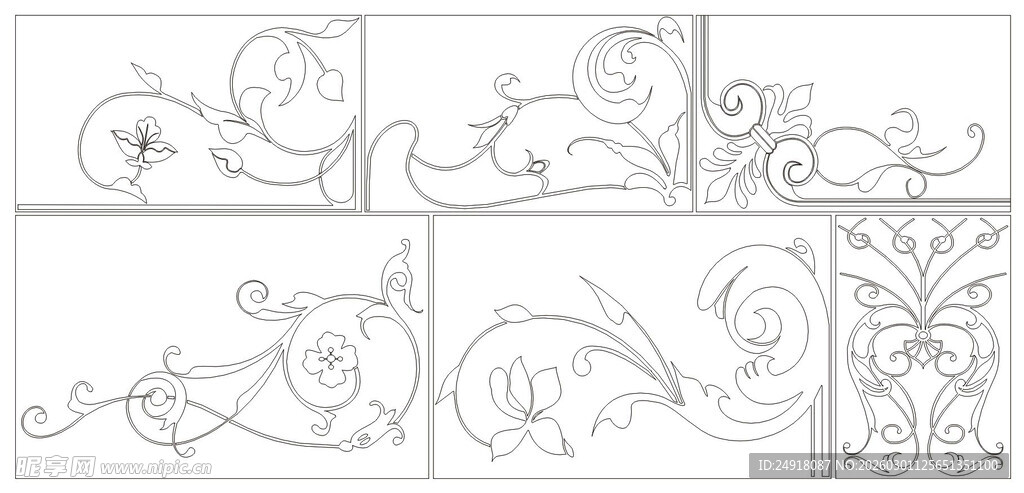 手绘卡通动物图案设计稿