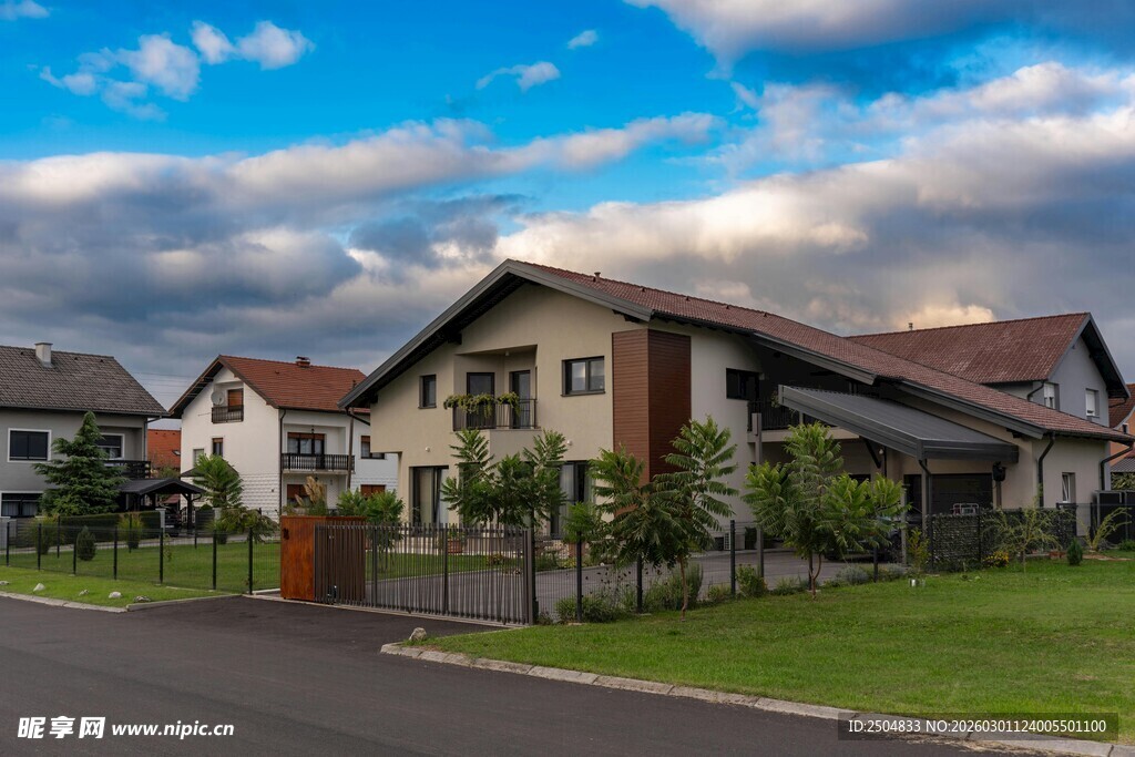 现代风格住宅区景观