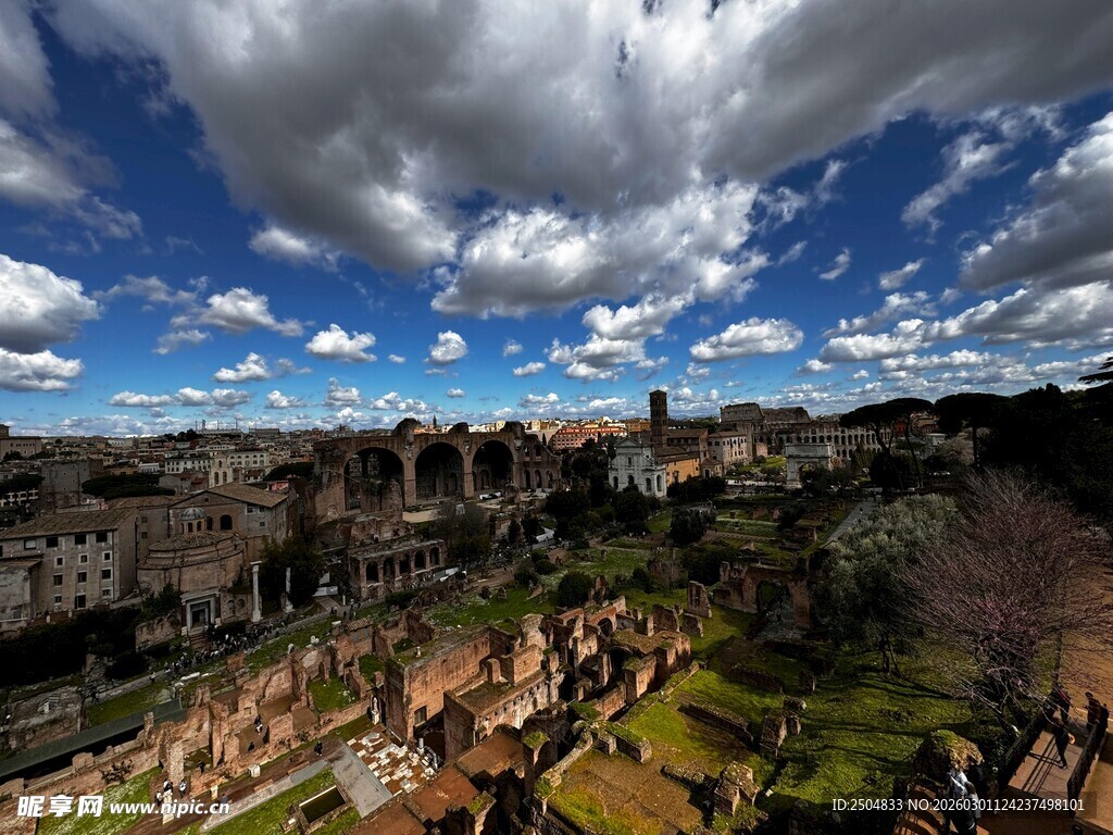 罗马城市景观俯瞰图