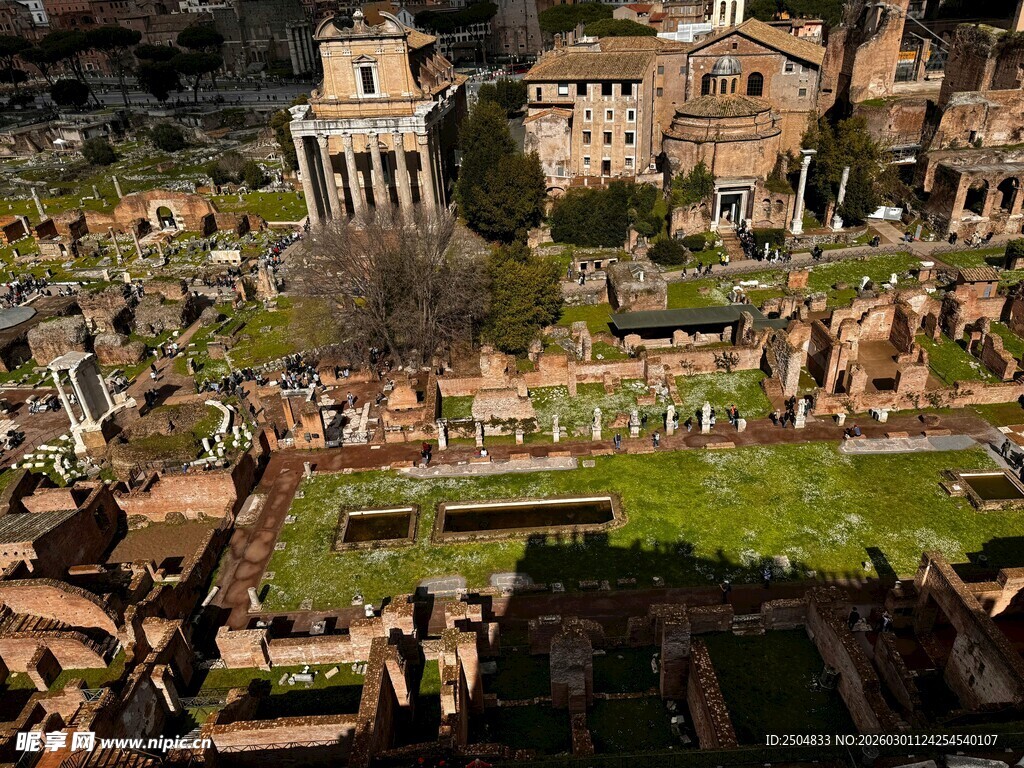 古罗马遗址景观