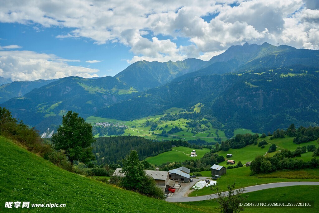 山间绿野乡村美景