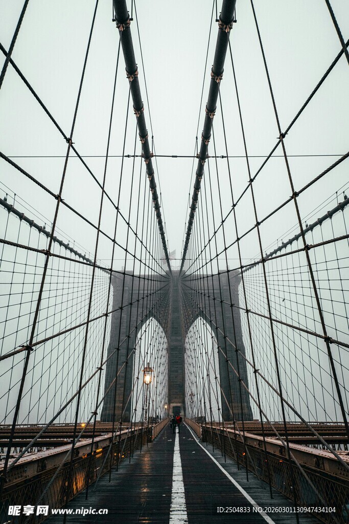 布鲁克林大桥壮观景象