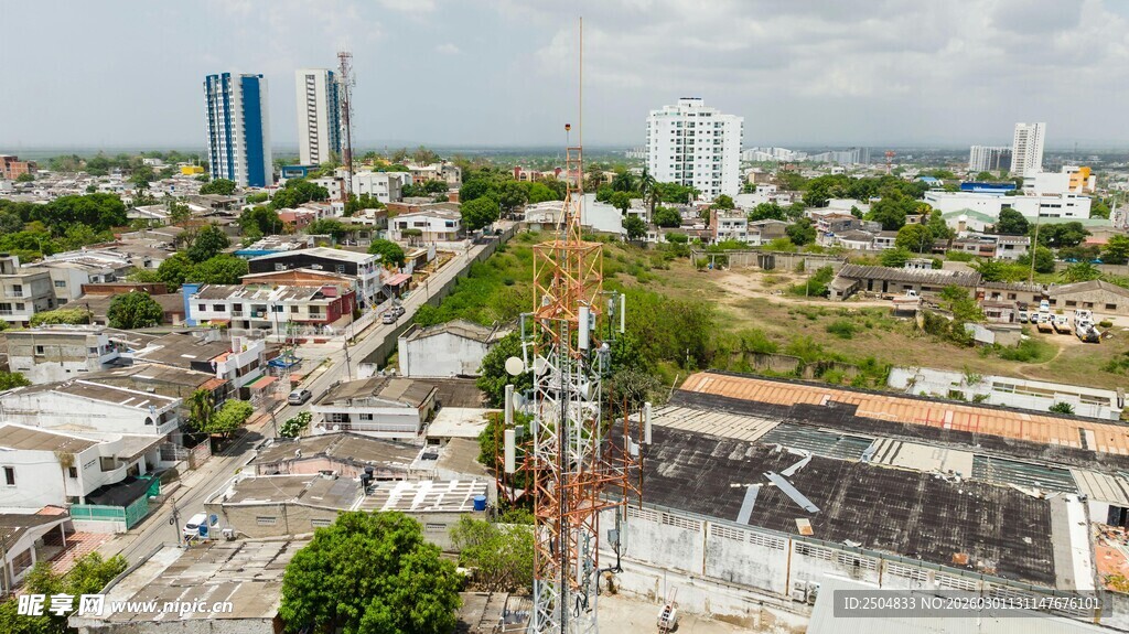 城市景观俯瞰图