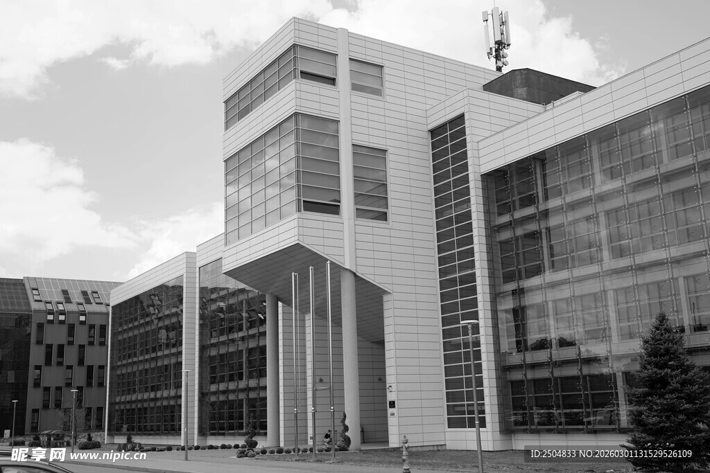 现代风格办公建筑外观