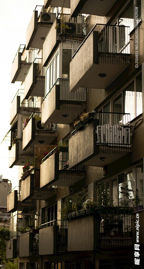 老 居民楼外观景象