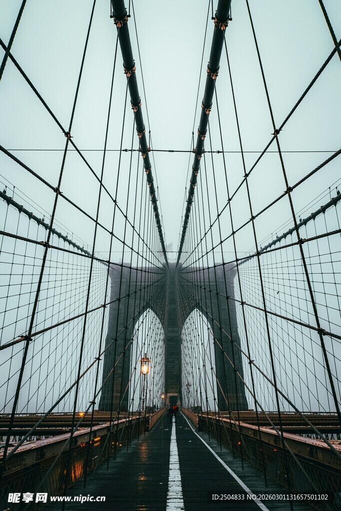 布鲁克林大桥壮观景象