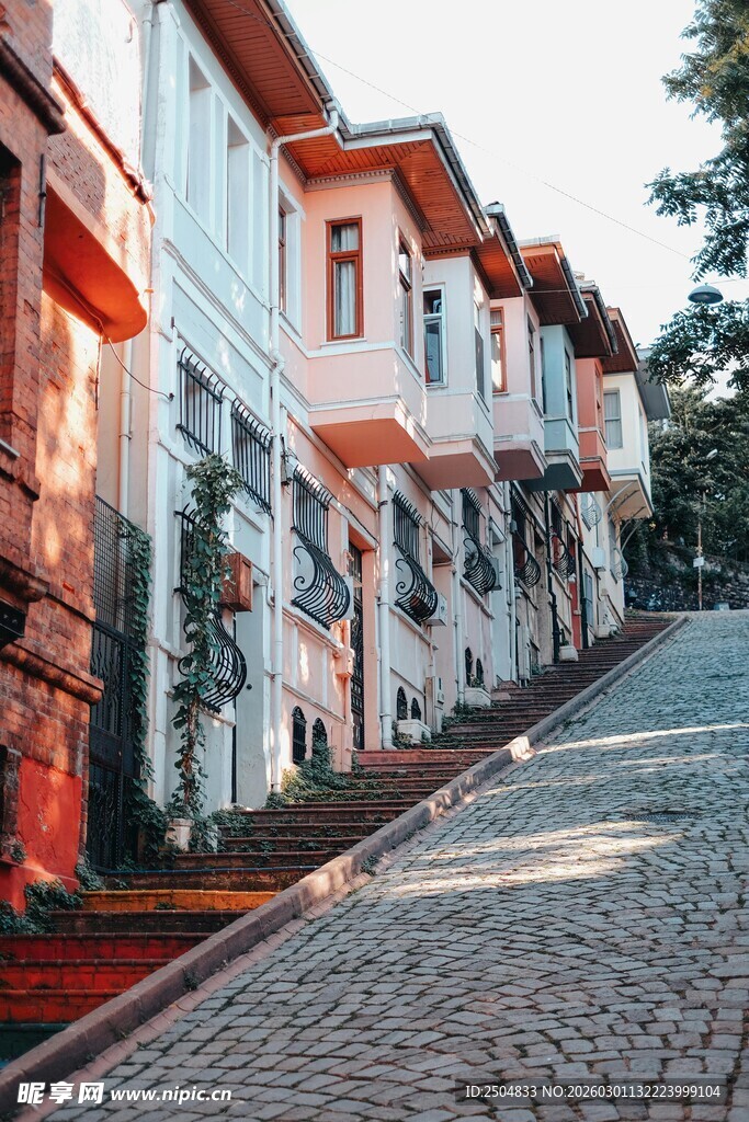 欧式风格街道建筑景观